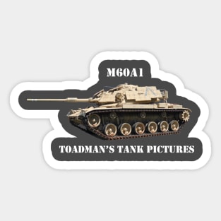 M60A1 wht_text Sticker